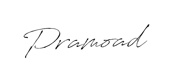 Also we have Pramoad name is the best signature style. Create professional handwritten signature collection using Antro_Vectra autograph style. Pramoad signature style 6 images and pictures png