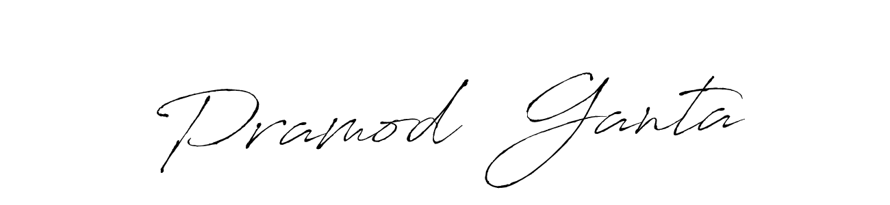 Create a beautiful signature design for name Pramod  Ganta. With this signature (Antro_Vectra) fonts, you can make a handwritten signature for free. Pramod  Ganta signature style 6 images and pictures png