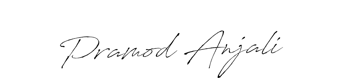 Also we have Pramod Anjali name is the best signature style. Create professional handwritten signature collection using Antro_Vectra autograph style. Pramod Anjali signature style 6 images and pictures png