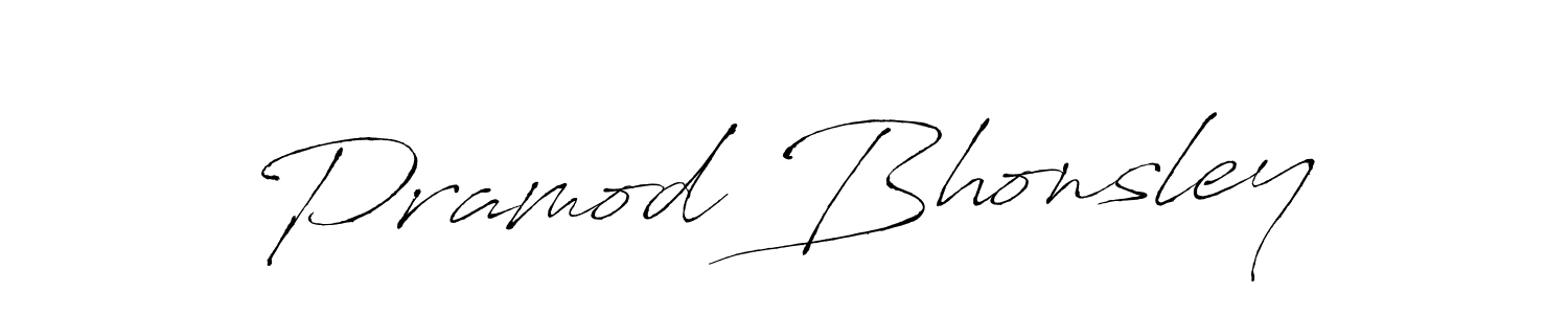 Also we have Pramod Bhonsley name is the best signature style. Create professional handwritten signature collection using Antro_Vectra autograph style. Pramod Bhonsley signature style 6 images and pictures png