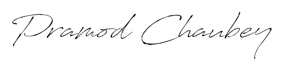 You can use this online signature creator to create a handwritten signature for the name Pramod Chaubey. This is the best online autograph maker. Pramod Chaubey signature style 6 images and pictures png