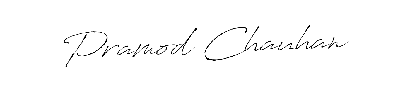 Pramod Chauhan stylish signature style. Best Handwritten Sign (Antro_Vectra) for my name. Handwritten Signature Collection Ideas for my name Pramod Chauhan. Pramod Chauhan signature style 6 images and pictures png