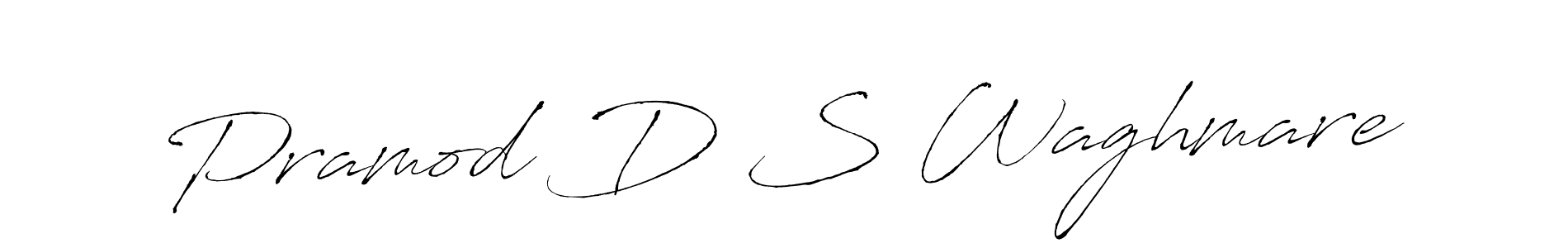 How to make Pramod D S Waghmare name signature. Use Antro_Vectra style for creating short signs online. This is the latest handwritten sign. Pramod D S Waghmare signature style 6 images and pictures png