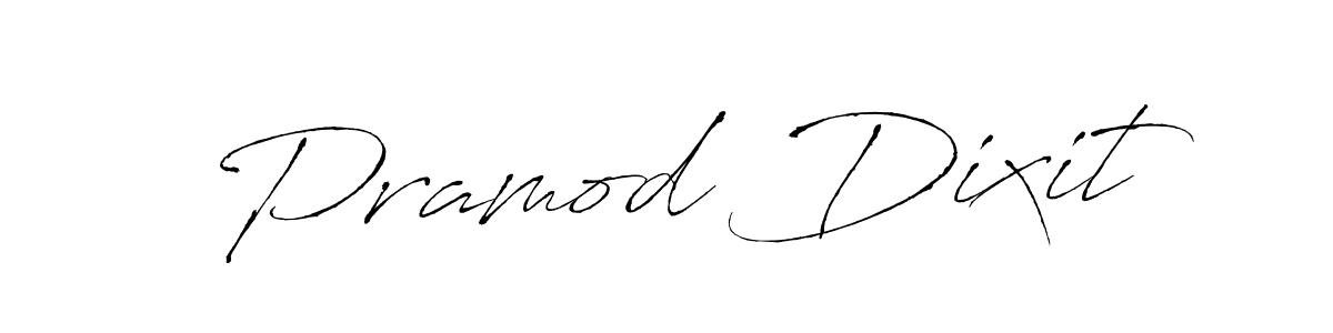 Design your own signature with our free online signature maker. With this signature software, you can create a handwritten (Antro_Vectra) signature for name Pramod Dixit. Pramod Dixit signature style 6 images and pictures png