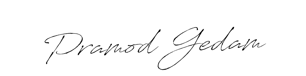 Antro_Vectra is a professional signature style that is perfect for those who want to add a touch of class to their signature. It is also a great choice for those who want to make their signature more unique. Get Pramod Gedam name to fancy signature for free. Pramod Gedam signature style 6 images and pictures png