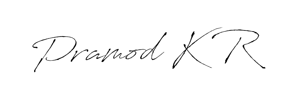 Also we have Pramod K R name is the best signature style. Create professional handwritten signature collection using Antro_Vectra autograph style. Pramod K R signature style 6 images and pictures png