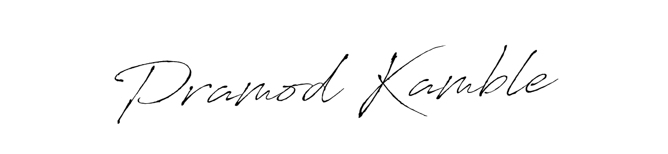 How to make Pramod Kamble signature? Antro_Vectra is a professional autograph style. Create handwritten signature for Pramod Kamble name. Pramod Kamble signature style 6 images and pictures png