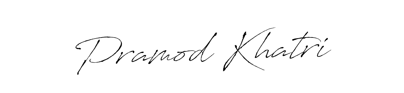 Antro_Vectra is a professional signature style that is perfect for those who want to add a touch of class to their signature. It is also a great choice for those who want to make their signature more unique. Get Pramod Khatri name to fancy signature for free. Pramod Khatri signature style 6 images and pictures png