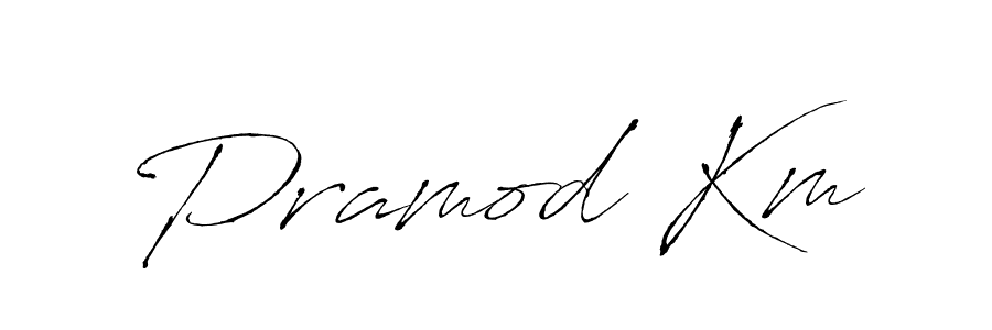 How to make Pramod Km signature? Antro_Vectra is a professional autograph style. Create handwritten signature for Pramod Km name. Pramod Km signature style 6 images and pictures png