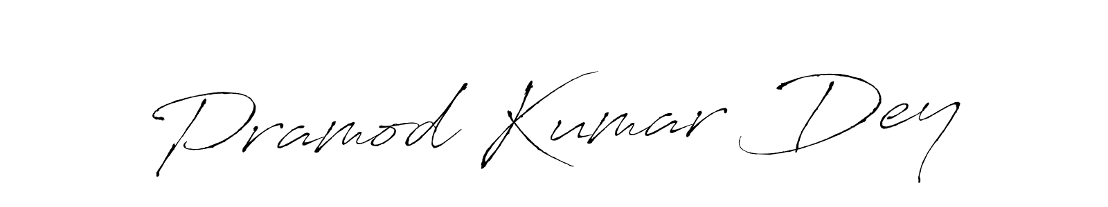 Design your own signature with our free online signature maker. With this signature software, you can create a handwritten (Antro_Vectra) signature for name Pramod Kumar Dey. Pramod Kumar Dey signature style 6 images and pictures png