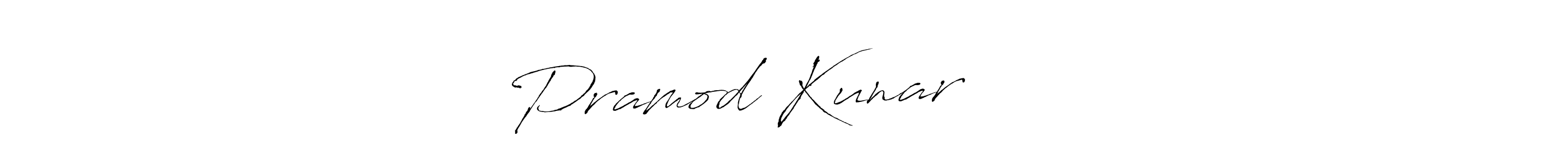 Create a beautiful signature design for name Pramod Kunar मिश्र. With this signature (Antro_Vectra) fonts, you can make a handwritten signature for free. Pramod Kunar मिश्र signature style 6 images and pictures png