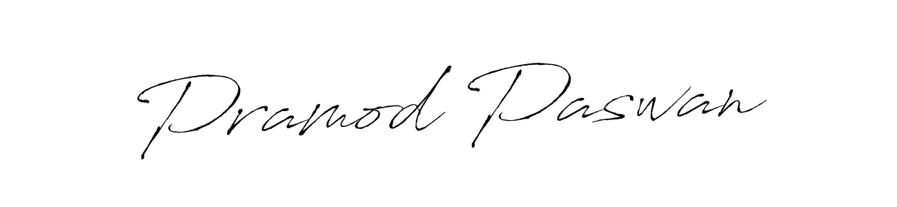 Create a beautiful signature design for name Pramod Paswan. With this signature (Antro_Vectra) fonts, you can make a handwritten signature for free. Pramod Paswan signature style 6 images and pictures png