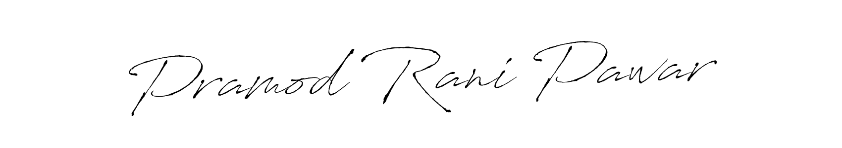 How to make Pramod Rani Pawar name signature. Use Antro_Vectra style for creating short signs online. This is the latest handwritten sign. Pramod Rani Pawar signature style 6 images and pictures png