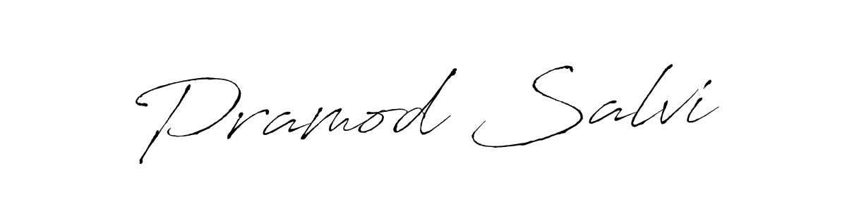 Create a beautiful signature design for name Pramod Salvi. With this signature (Antro_Vectra) fonts, you can make a handwritten signature for free. Pramod Salvi signature style 6 images and pictures png