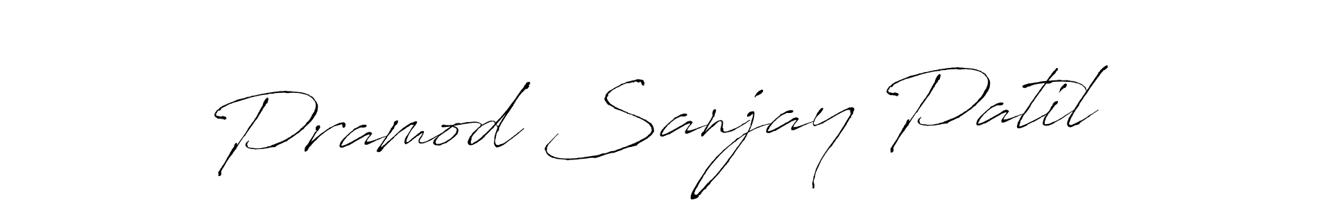 Create a beautiful signature design for name Pramod Sanjay Patil. With this signature (Antro_Vectra) fonts, you can make a handwritten signature for free. Pramod Sanjay Patil signature style 6 images and pictures png