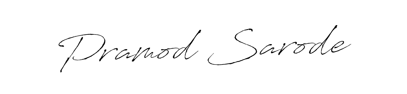 Make a beautiful signature design for name Pramod Sarode. With this signature (Antro_Vectra) style, you can create a handwritten signature for free. Pramod Sarode signature style 6 images and pictures png