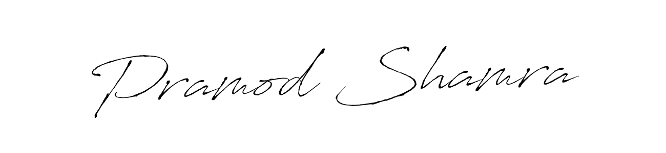 Use a signature maker to create a handwritten signature online. With this signature software, you can design (Antro_Vectra) your own signature for name Pramod Shamra. Pramod Shamra signature style 6 images and pictures png