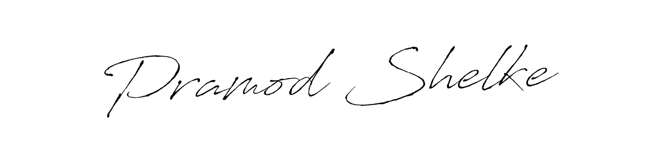 How to make Pramod Shelke name signature. Use Antro_Vectra style for creating short signs online. This is the latest handwritten sign. Pramod Shelke signature style 6 images and pictures png