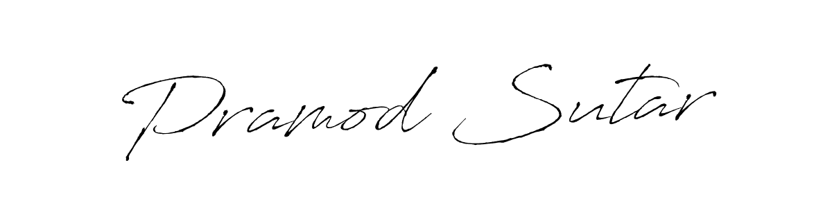 Use a signature maker to create a handwritten signature online. With this signature software, you can design (Antro_Vectra) your own signature for name Pramod Sutar. Pramod Sutar signature style 6 images and pictures png