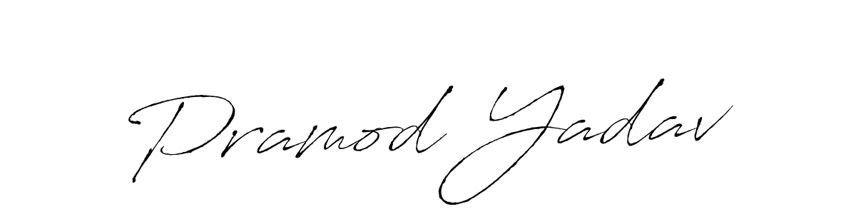 How to make Pramod Yadav signature? Antro_Vectra is a professional autograph style. Create handwritten signature for Pramod Yadav name. Pramod Yadav signature style 6 images and pictures png