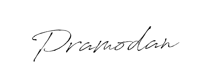 Create a beautiful signature design for name Pramodan. With this signature (Antro_Vectra) fonts, you can make a handwritten signature for free. Pramodan signature style 6 images and pictures png