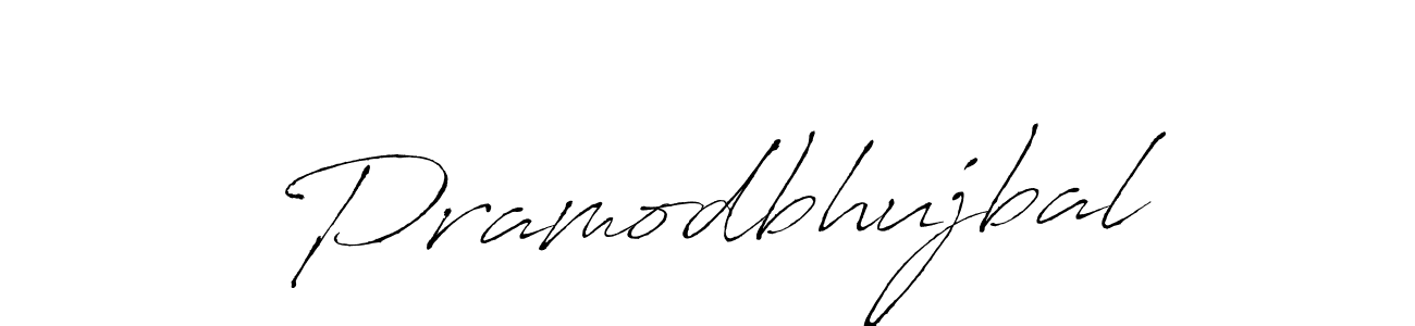 Also we have Pramodbhujbal name is the best signature style. Create professional handwritten signature collection using Antro_Vectra autograph style. Pramodbhujbal signature style 6 images and pictures png