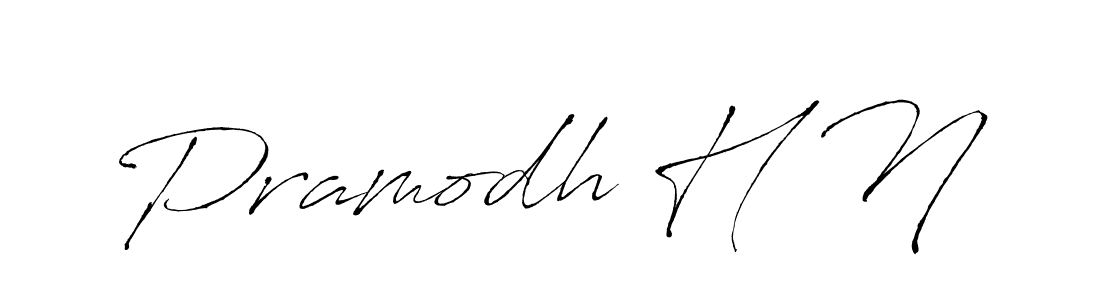 Use a signature maker to create a handwritten signature online. With this signature software, you can design (Antro_Vectra) your own signature for name Pramodh H N. Pramodh H N signature style 6 images and pictures png