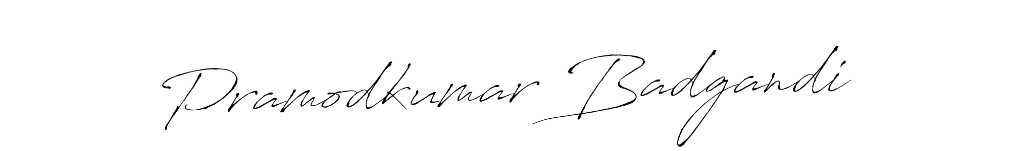 Create a beautiful signature design for name Pramodkumar Badgandi. With this signature (Antro_Vectra) fonts, you can make a handwritten signature for free. Pramodkumar Badgandi signature style 6 images and pictures png