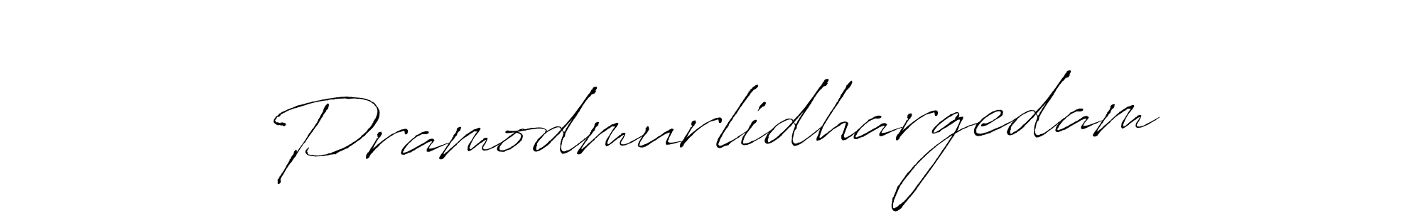 Make a beautiful signature design for name Pramodmurlidhargedam. With this signature (Antro_Vectra) style, you can create a handwritten signature for free. Pramodmurlidhargedam signature style 6 images and pictures png