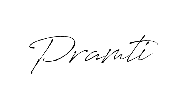 Create a beautiful signature design for name Pramti. With this signature (Antro_Vectra) fonts, you can make a handwritten signature for free. Pramti signature style 6 images and pictures png