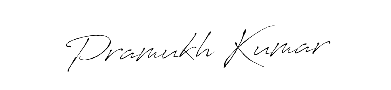 Pramukh Kumar stylish signature style. Best Handwritten Sign (Antro_Vectra) for my name. Handwritten Signature Collection Ideas for my name Pramukh Kumar. Pramukh Kumar signature style 6 images and pictures png