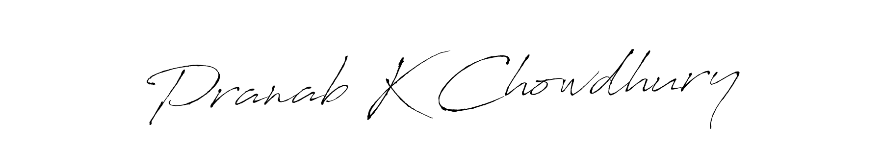 How to make Pranab K Chowdhury signature? Antro_Vectra is a professional autograph style. Create handwritten signature for Pranab K Chowdhury name. Pranab K Chowdhury signature style 6 images and pictures png