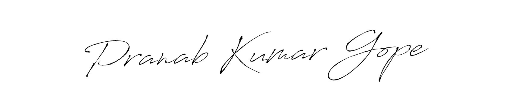 Also we have Pranab Kumar Gope name is the best signature style. Create professional handwritten signature collection using Antro_Vectra autograph style. Pranab Kumar Gope signature style 6 images and pictures png