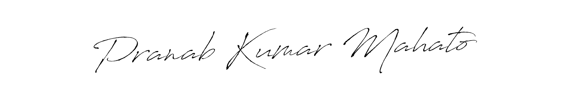 Make a beautiful signature design for name Pranab Kumar Mahato. With this signature (Antro_Vectra) style, you can create a handwritten signature for free. Pranab Kumar Mahato signature style 6 images and pictures png