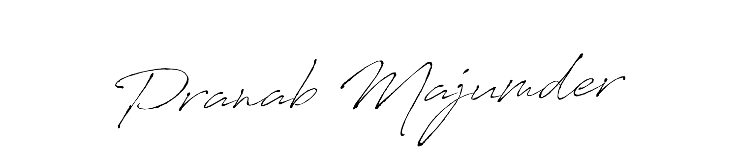 Make a beautiful signature design for name Pranab Majumder. With this signature (Antro_Vectra) style, you can create a handwritten signature for free. Pranab Majumder signature style 6 images and pictures png