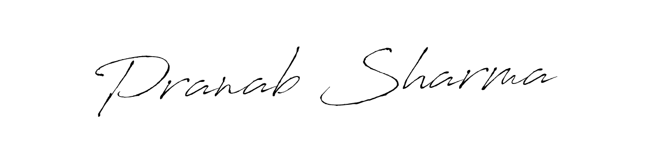 How to make Pranab Sharma signature? Antro_Vectra is a professional autograph style. Create handwritten signature for Pranab Sharma name. Pranab Sharma signature style 6 images and pictures png