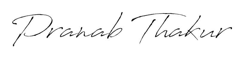 Generate high-definition signature styles for Pranab Thakur. The Antro_Vectra typeface ensures crisp legibility and sophisticated design. Pranab Thakur signature style 6 images and pictures png