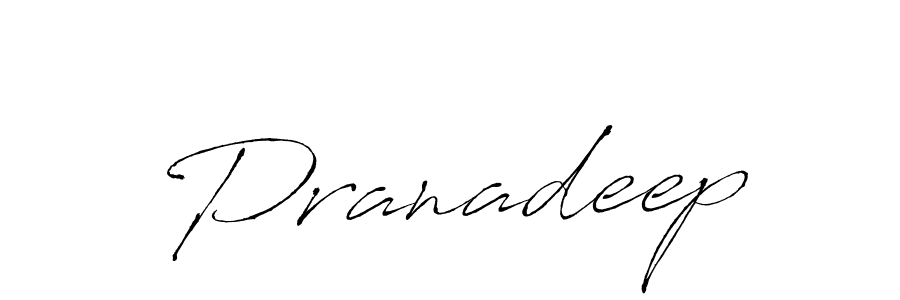 Create a beautiful signature design for name Pranadeep. With this signature (Antro_Vectra) fonts, you can make a handwritten signature for free. Pranadeep signature style 6 images and pictures png