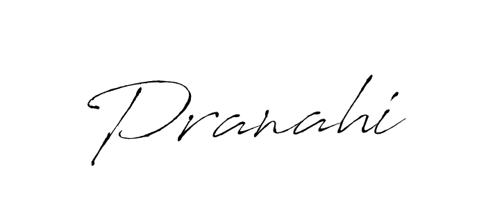 Design your own signature with our free online signature maker. With this signature software, you can create a handwritten (Antro_Vectra) signature for name Pranahi. Pranahi signature style 6 images and pictures png