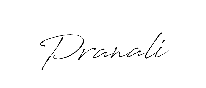 Make a beautiful signature design for name Pranali. With this signature (Antro_Vectra) style, you can create a handwritten signature for free. Pranali signature style 6 images and pictures png