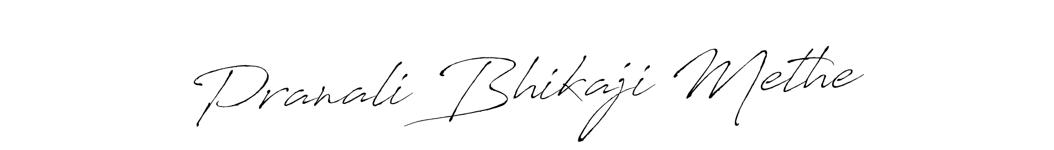 Design your own signature with our free online signature maker. With this signature software, you can create a handwritten (Antro_Vectra) signature for name Pranali Bhikaji Methe. Pranali Bhikaji Methe signature style 6 images and pictures png