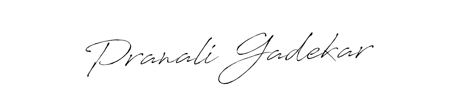 You can use this online signature creator to create a handwritten signature for the name Pranali Gadekar. This is the best online autograph maker. Pranali Gadekar signature style 6 images and pictures png