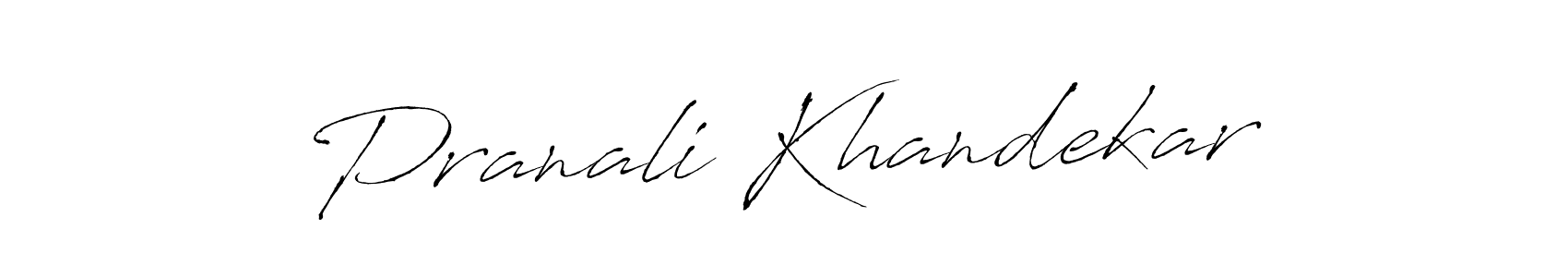 The best way (Antro_Vectra) to make a short signature is to pick only two or three words in your name. The name Pranali Khandekar include a total of six letters. For converting this name. Pranali Khandekar signature style 6 images and pictures png