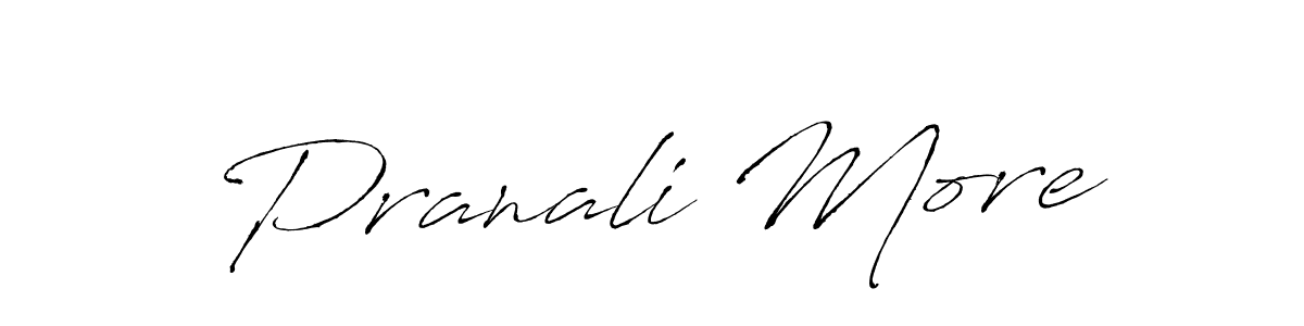 Use a signature maker to create a handwritten signature online. With this signature software, you can design (Antro_Vectra) your own signature for name Pranali More. Pranali More signature style 6 images and pictures png