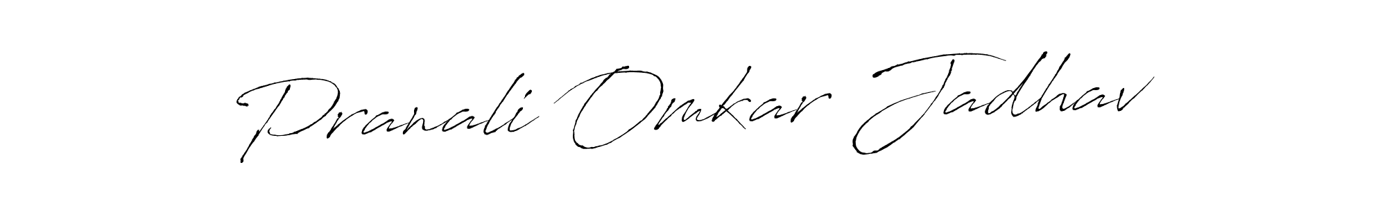 Make a beautiful signature design for name Pranali Omkar Jadhav. With this signature (Antro_Vectra) style, you can create a handwritten signature for free. Pranali Omkar Jadhav signature style 6 images and pictures png