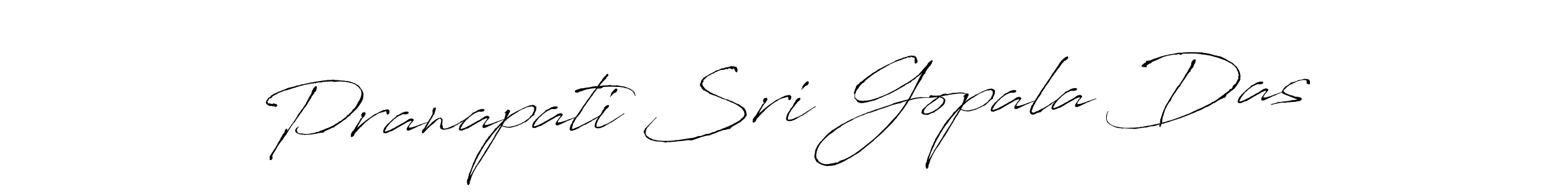 Make a beautiful signature design for name Pranapati Sri Gopala Das. With this signature (Antro_Vectra) style, you can create a handwritten signature for free. Pranapati Sri Gopala Das signature style 6 images and pictures png