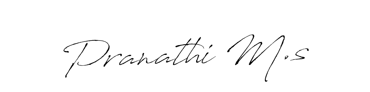 The best way (Antro_Vectra) to make a short signature is to pick only two or three words in your name. The name Pranathi M.s include a total of six letters. For converting this name. Pranathi M.s signature style 6 images and pictures png