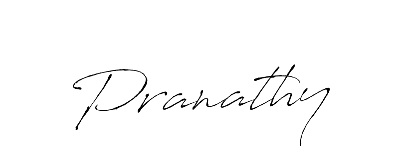 Create a beautiful signature design for name Pranathy. With this signature (Antro_Vectra) fonts, you can make a handwritten signature for free. Pranathy signature style 6 images and pictures png