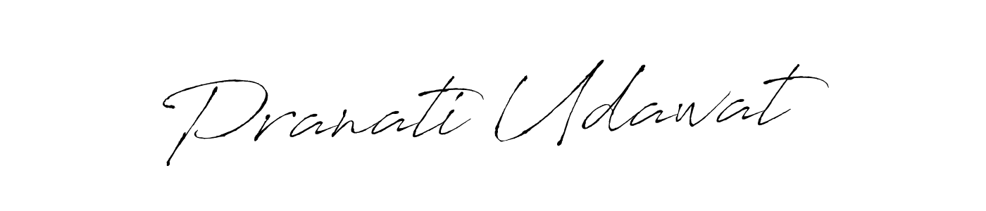 Make a beautiful signature design for name Pranati Udawat. With this signature (Antro_Vectra) style, you can create a handwritten signature for free. Pranati Udawat signature style 6 images and pictures png