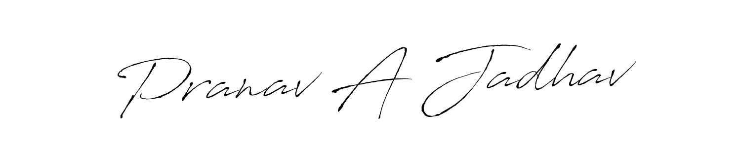 Also we have Pranav A Jadhav name is the best signature style. Create professional handwritten signature collection using Antro_Vectra autograph style. Pranav A Jadhav signature style 6 images and pictures png